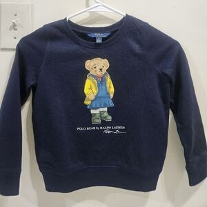 Polo by Ralph Lauren Navy Sweatshirt with Bear Graphic